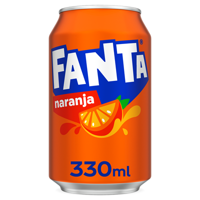 Fanta de naranja lata 33cl. 24 unidades